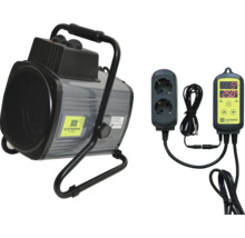 Ventilatorenheizer mit Stecker und Thermostat