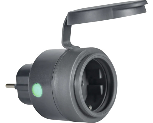 Schutzkontakt-Steckdose mit Klappdeckel