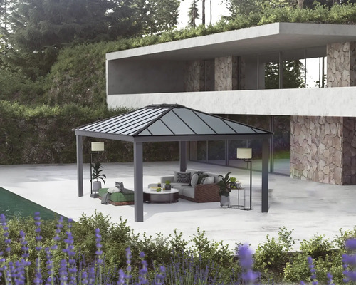Pavillon Palram – Canopia Dallas 14x20 425 x 611 cm anthrazit Pavillon Palram – Canopia Dallas 14x20 425 x 611 cm anthrazit