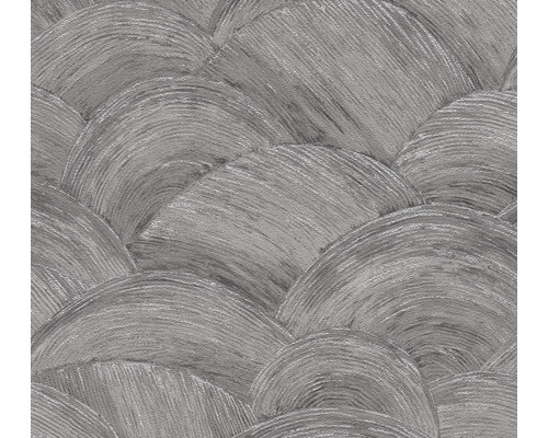 Vliestapete 39105-3 Metropolitan Stories 3 abstrakt grau silber Tapete mit Halbkreis-Muster