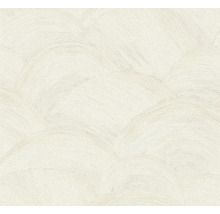 Cremefarbene Relief-Tapete mit unregelmäßiger Textur