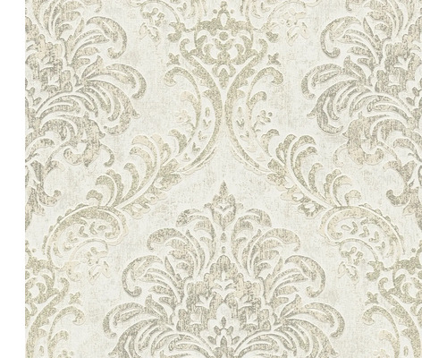 Vliestapete 39112-2 Metropolitan Stories 3 ornament weiß silber Tapete mit floralem Muster