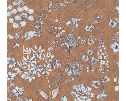 Vliestapete 39117-3 Metropolitan Stories 3 floral Tapete mit Blumenmuster auf strukturiertem Grund