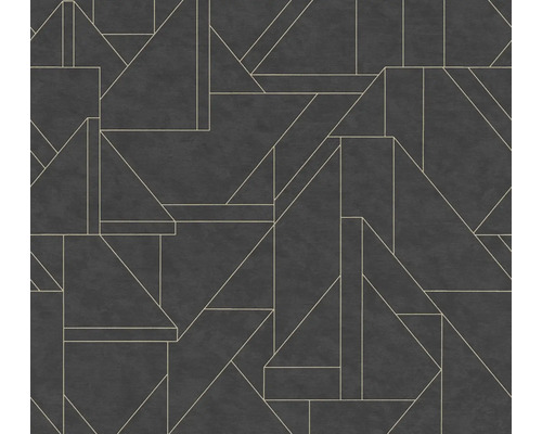 Vliestapete 39118-4 Metropolitan Stories 3 geometrisch schwarz gold