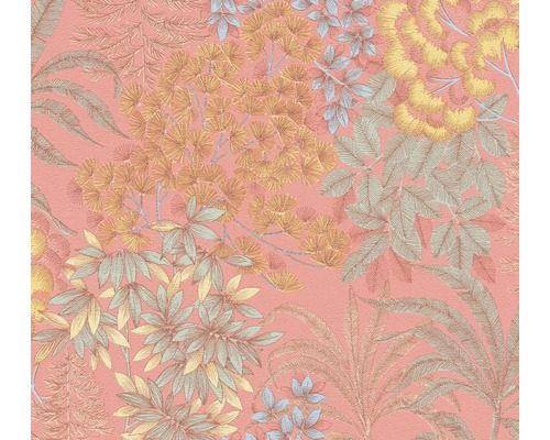 Vliestapete 39128-4 Metropolitan Stories 3 floral pink Tapete mit Pflanzenmotiven