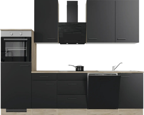 Flex Well Küchenzeile mit Geräten Capri 280 cm Frontfarbe | HORNBACH