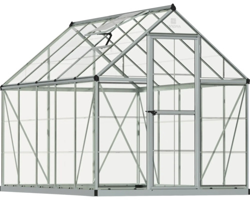 Gewächshaus mit Tür und Fenster