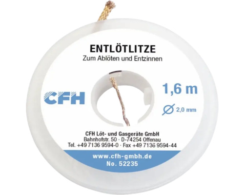 Entlötlitze CFH EL 235 1,6 m Entlötlitze CFH EL 235 1,6 m