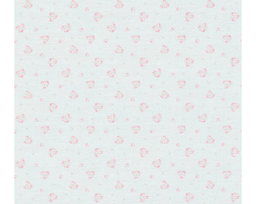 Vliestapete 39067-1 Maison Charme Shabby Chic Rosen blau Tapete mit Rosenmuster