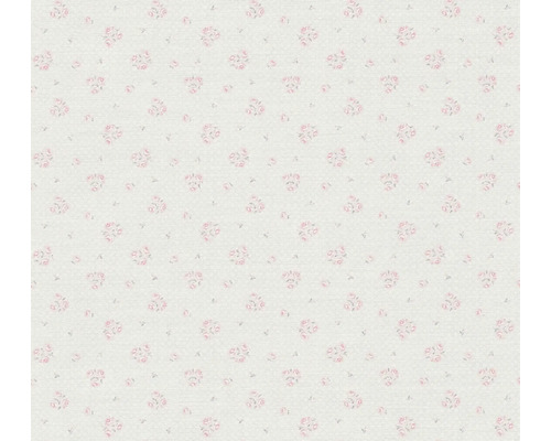 Vliestapete 39067-3 Maison Charme Shabby Chic Rosen hellgrau Tapete mit Rosenmuster