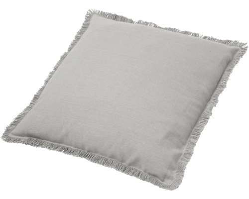Quadratisches Kissen mit Fransen