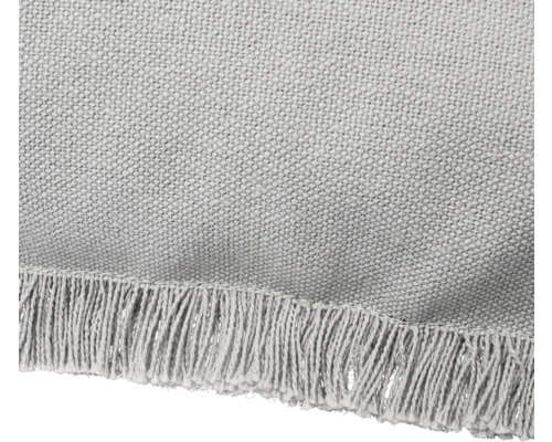 Detailansicht eines Teppichs mit Fransen
