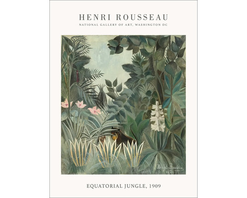 Leinwandbild Rousseau Equatorial Jungle 57x77 cm