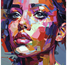 Gemälde einer Frau im abstrakten Stil