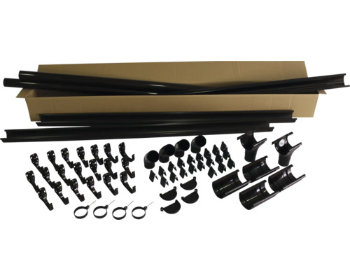 Marley Dachrinnenset Schokoladenbraun RAL 8017 NW 100 mm für Seitenlänge 6 m Marley Dachrinnenset Schokoladenbraun RAL 8017 NW 100 mm für Seitenlänge 6 m