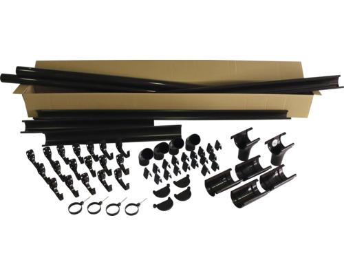 Marley Dachrinnenset Schokoladenbraun RAL 8017 NW 100 mm für Seitenlänge 5 m Marley Dachrinnenset Schokoladenbraun RAL 8017 NW 100 mm für Seitenlänge 5 m