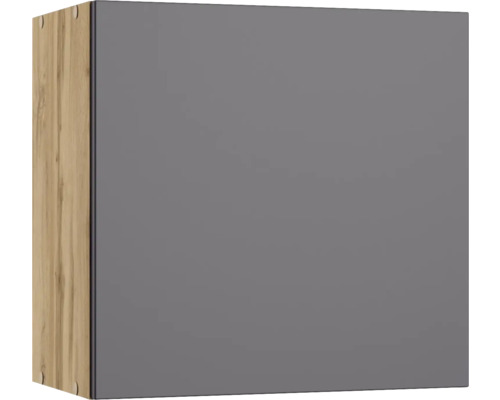 Hängeschrank Held Möbel PISA BxTxH 60 x 34 x 57 cm Frontfarbe grau matt Korpusfarbe wildeiche
