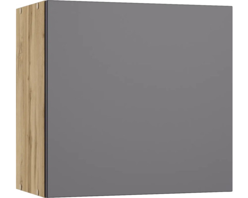 Held Möbel Hängeschrank PISA BxTxH 60x34x57 cm grau matt zerlegt Anschlag reversibel (links oder rechts montierbar)