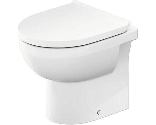 DURAVIT Stand-WC Set DuraStyle Basic Tiefspüler offener Spülrand weiß glänzend mit WC-Sitz 40190900A1