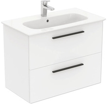 Waschtischunterschrank mit zwei Schubladen und Aufsatzwaschbecken
