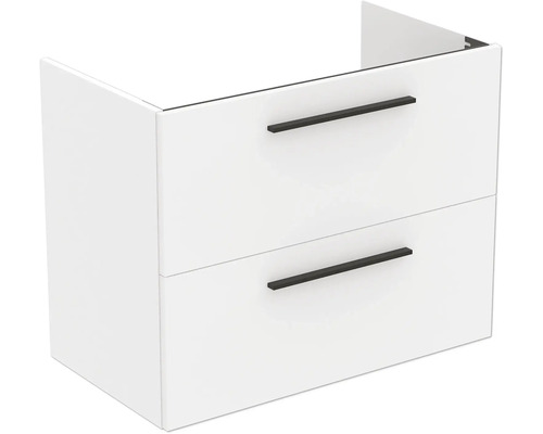 Waschtischunterschrank mit zwei Schubladen und Griffen