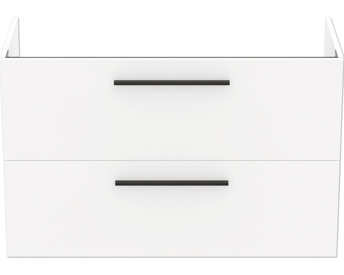 Waschtischunterschrank mit zwei Schubladen und Griffen