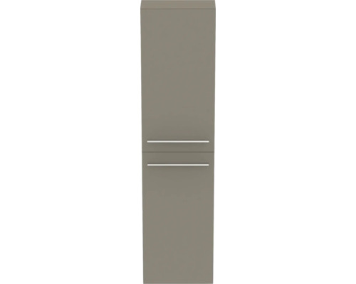 Hochschrank mit zwei Schubladen und Griffen