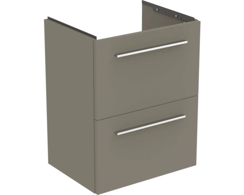 Waschtischunterschrank Ideal Standard i.life S BxHxT 50 x 63 cm x 37,5 cm Frontfarbe quarzgrau matt T5291NG ohne Griff