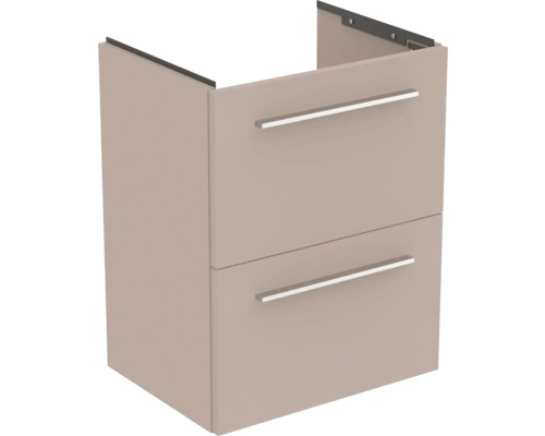 Waschtischunterschrank Ideal Standard i.life S BxHxT 50 x 63 cm x 37,5 cm Frontfarbe greige matt T5291NH ohne Griff