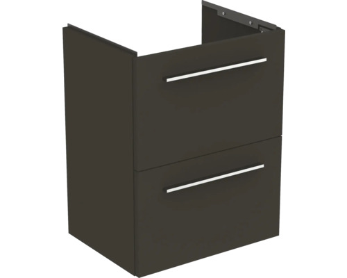 Waschtischunterschrank Ideal Standard i.life S BxHxT 50 x 63 cm x 37,5 cm Frontfarbe carbongrau matt T5291NV ohne Griff