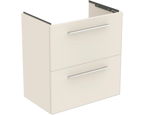 Waschtischunterschrank Ideal Standard i.life S BxHxT 60 x 63 cm x 37,5 cm Frontfarbe sandbeige matt T5293NF ohne Griff