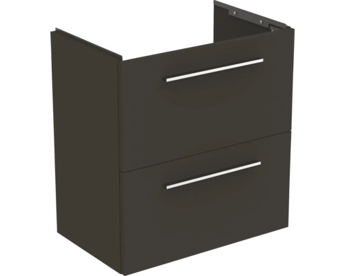 Waschtischunterschrank Ideal Standard i.life S BxHxT 60 x 63 cm x 37,5 cm Frontfarbe carbongrau matt T5293NV ohne Griff