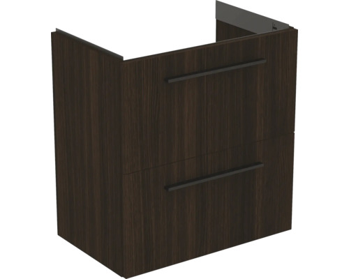 Waschtischunterschrank aus Holz mit zwei Schubladen