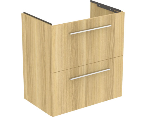 Waschtischunterschrank Ideal Standard i.life S BxHxT 60 x 63 cm x 37,5 cm Frontfarbe eiche natur matt T5293NX ohne Griff