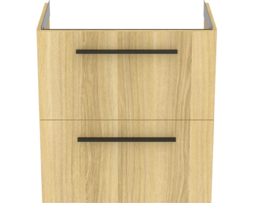 Waschtischunterschrank mit zwei Schubladen und Griffen