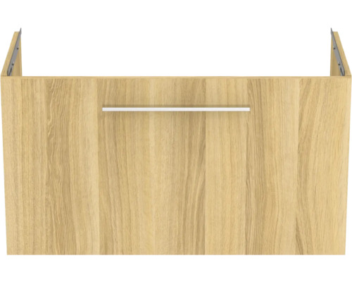 Waschbeckenunterschrank mit Holzfront und Griff