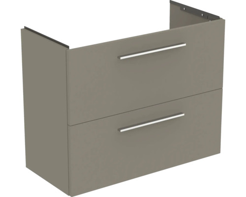 Waschtischunterschrank Ideal Standard i.life S BxHxT 80 x 63 cm x 37,5 cm Frontfarbe quarzgrau matt T5295NG ohne Griff