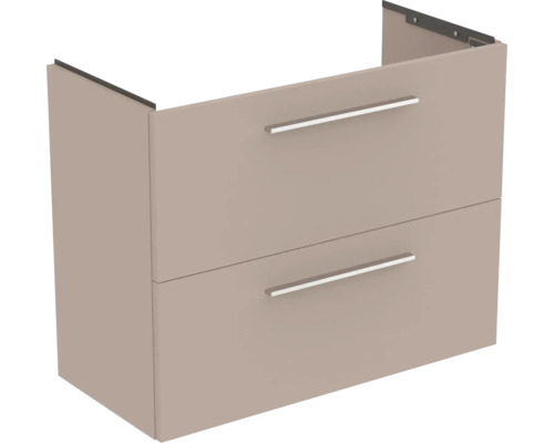 Waschtischunterschrank Ideal Standard i.life S BxHxT 80 x 63 cm x 37,5 cm Frontfarbe greige matt T5295NH ohne Griff