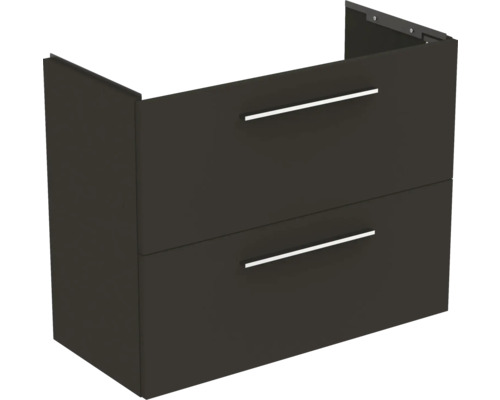 Waschtischunterschrank Ideal Standard i.life S BxHxT 80 x 63 cm x 37,5 cm Frontfarbe carbongrau matt T5295NV ohne Griff