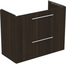 Waschtischunterschrank mit zwei Schubladen und Metallgriffen