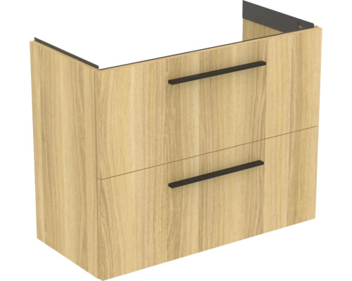 Waschtischunterschrank mit zwei Schubladen in Holzoptik