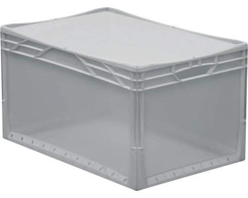 Stapelbox Eurobox 62 l 600x320x400 mm transparent mit Deckel