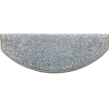 Stufenmatten-Set Mount Twist halbrund silber 23,5x65x4,5 cm 15-teilig