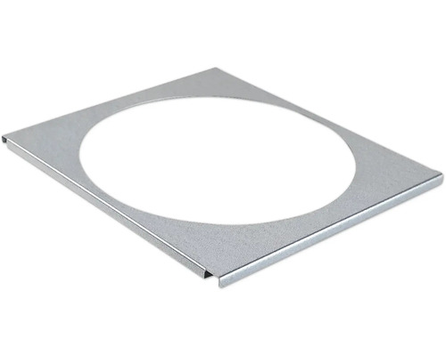 Fachboden 250 Bellissa Haas Filo Fachboden Metall 25 x 31,5 cm grau/edelstahl Quadratische Metallplatte mit kreisförmiger Aussparung
