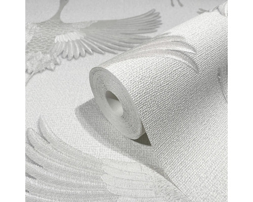 Tapetenrolle mit Kranichmuster