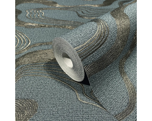 Tapetenrolle mit abstraktem Wellenmuster