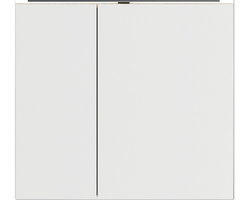Spiegelschrank NOBILIA Programm 1-6 170 80 x 21 x 72 cm weiß hochglanz LED IP 44 Schrank mit zwei Türen