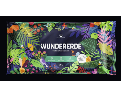Wundererde torffreie Universalerde im 20 Liter Sack