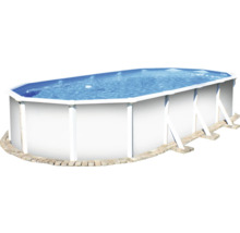 Aufstellpool Stahlwandpool-Set Planet Pool Vision-Pool Classic eckig 535x300x120 cm inkl. Sandfilteranlage, Leiter, Einbauskimmer, Filtersand & Anschlussschlauch weiß-thumb-1
