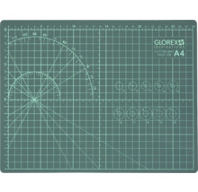 Glorex Schneidematte A4 mit Raster und Winkelangaben